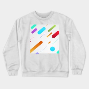 Abstract Art Colourful strips Crewneck Sweatshirt